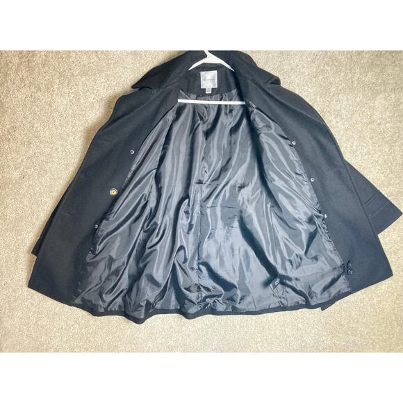 Womens Wool and Polyester Blend Croft  Barrow Coat Jacket Black Size S with Belt - Picture 4 of 8